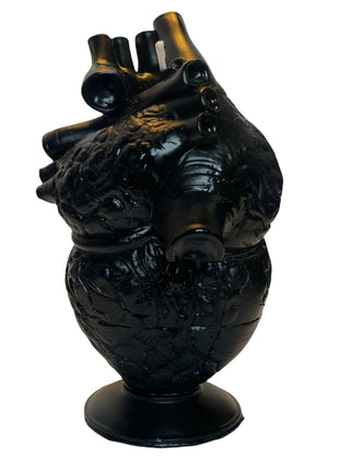 Bleeding Black Heart Candle