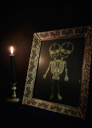 Twin Skeleton Print